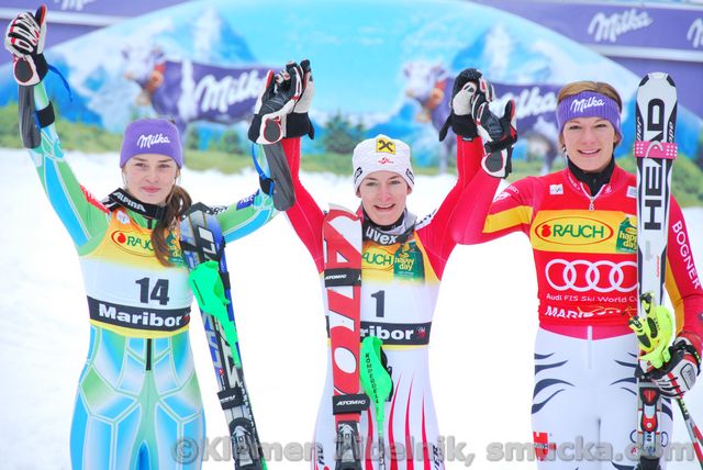 089 Tina Maze, Kathrin Zettel, Maria Riesch